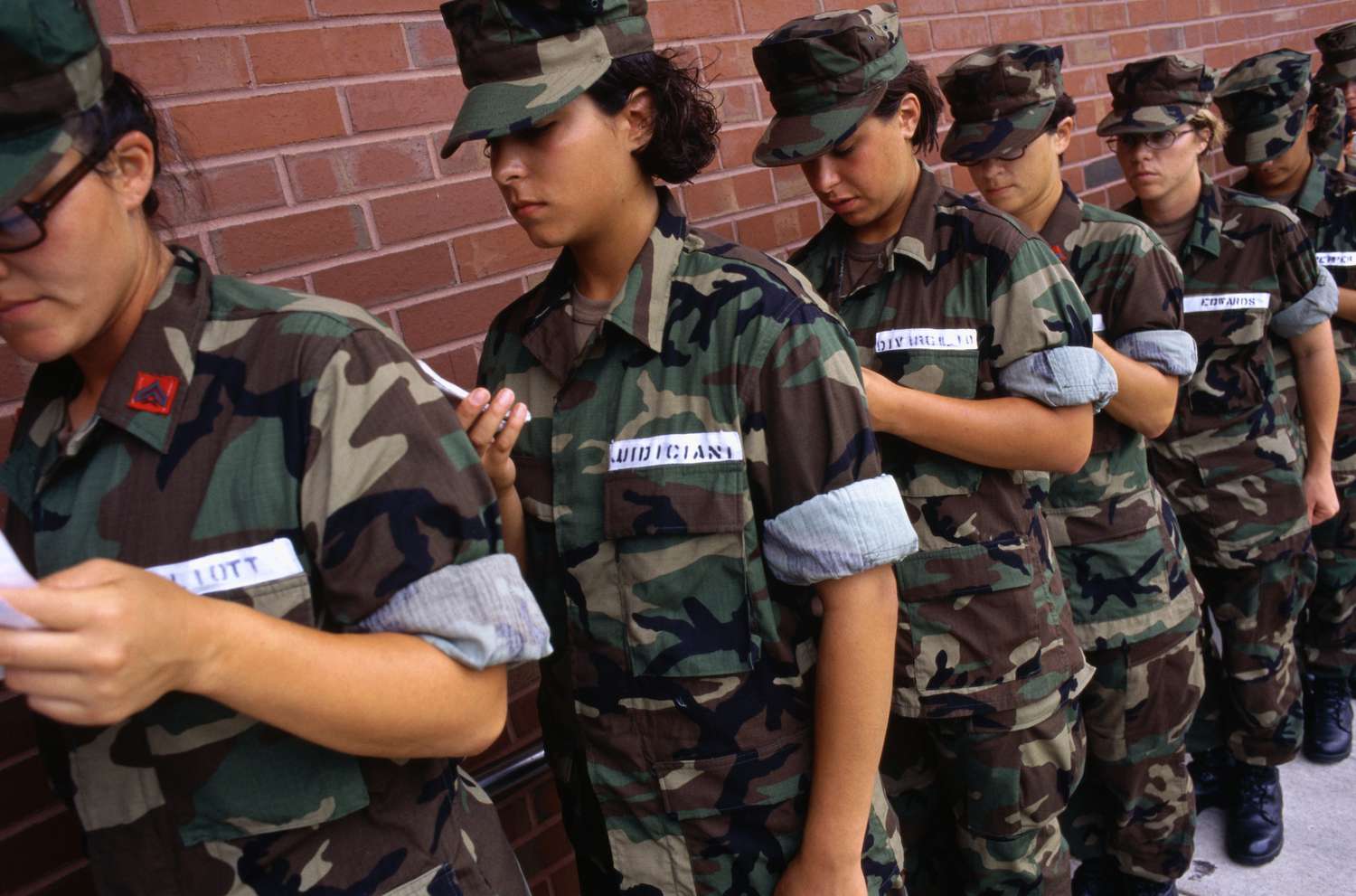 Marine Cadets Standing in Line