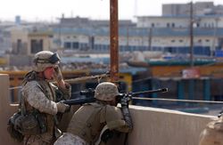 U.S. Marines Take On Counter-Offensive In Fallujah