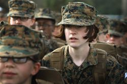 Women Attend Marine Boot Camp At Parris Island, South Carolina