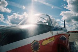 Close-Up View of a 14G Air Defense Fighter Jet Airplane