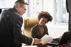 business people working in an office