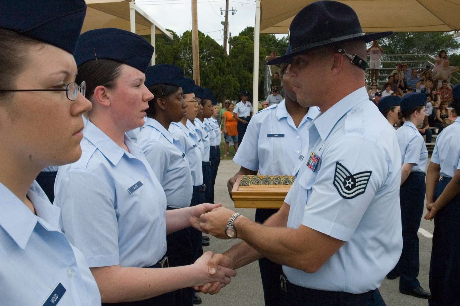 Air Force Basic Training Coin Ceremony