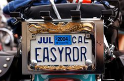 Vanity license plate at Love Ride 20