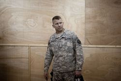 Major General Jeffery Buchanan during a press briefing on COS Kalsu